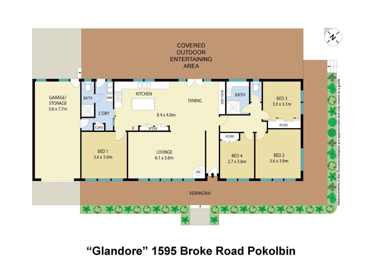 Glandore Vineyard Homestead. Home To A Onsite Cellar Door โพโคลบิน ภายนอก รูปภาพ